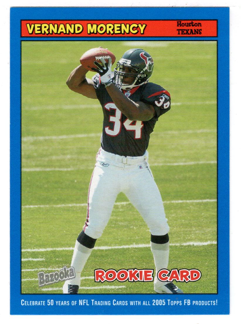 Vernand Morency - Houston Texans (NFL Football Card) 2005 Topps Bazooka BLUE # 185 Mint