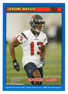 Jerome Mathis - Houston Texans (NFL Football Card) 2005 Topps Bazooka BLUE # 219 Mint