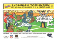 LaDainian Tomlinson - San Diego Chargers (NFL Football Card) 2005 Topps Bazooka COMICS # 17 Mint