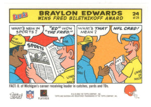 Braylon Edwards - Cleveland Browns (NFL Football Card) 2005 Topps Bazooka COMICS # 24 Mint