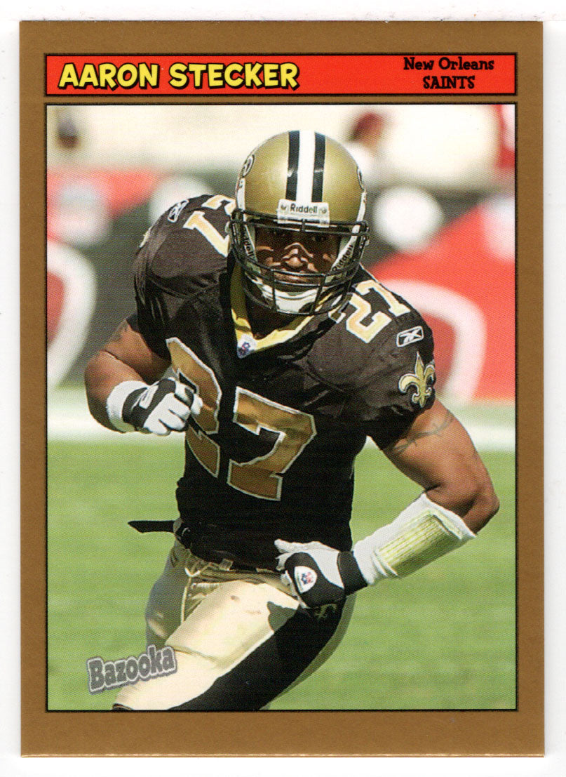 Aaron Stecker - New Orleans Saints (NFL Football Card) 2005 Topps Bazooka GOLD # 67 Mint