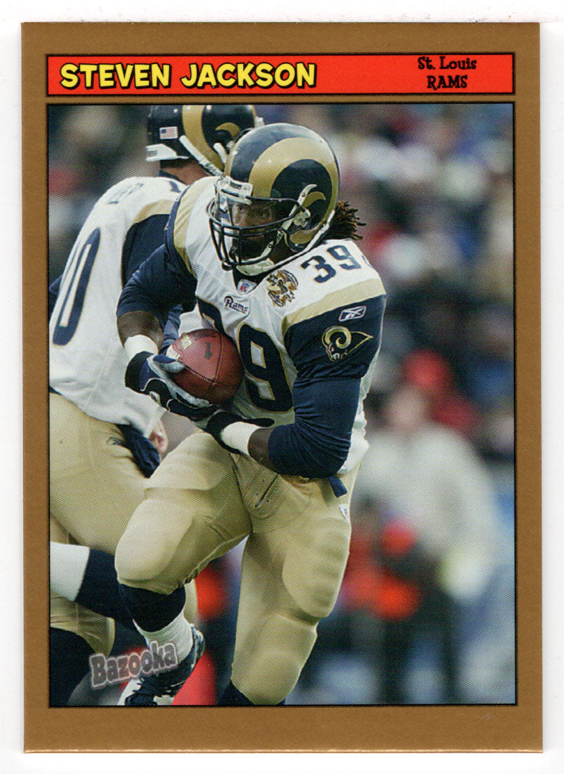 Steven Jackson - St. Louis Rams (NFL Football Card) 2005 Topps Bazooka GOLD # 75 Mint