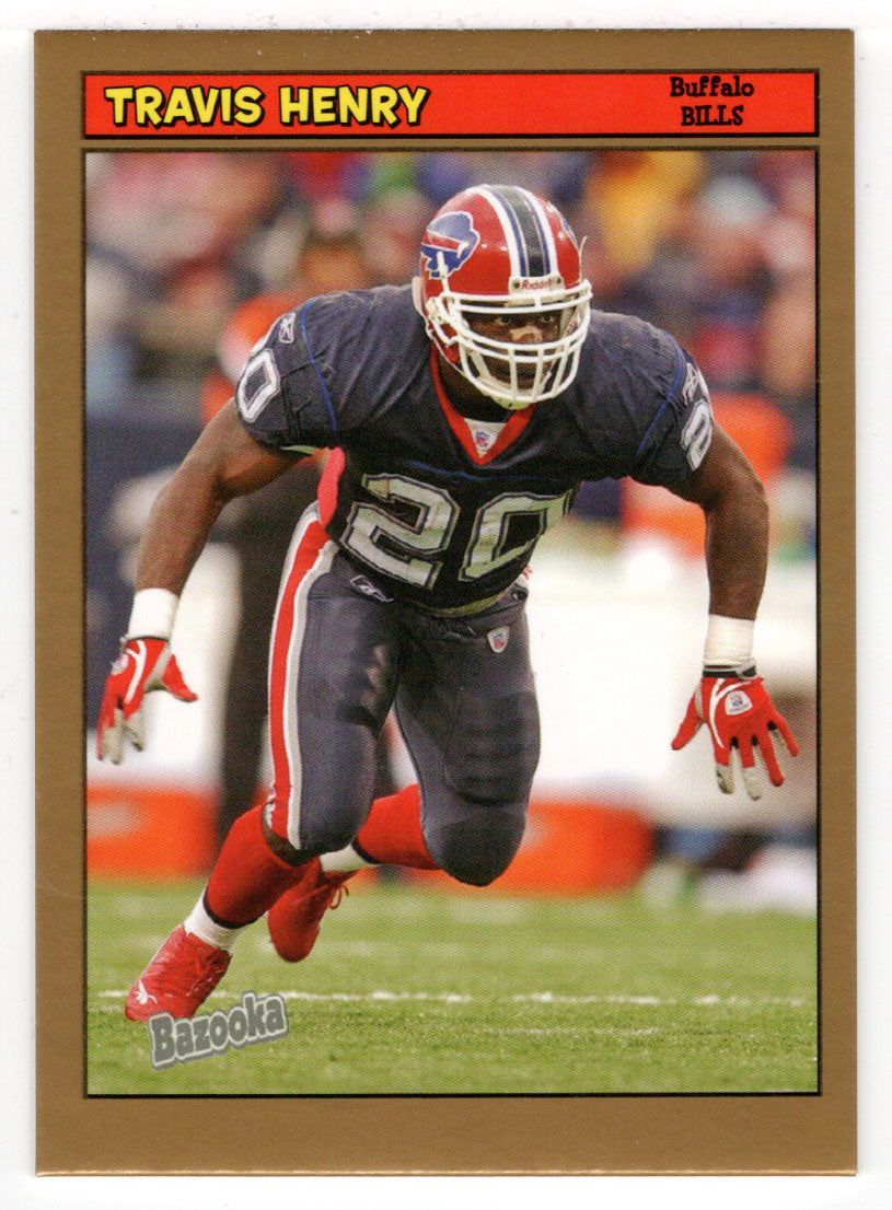 Travis Henry - Buffalo Bills (NFL Football Card) 2005 Topps Bazooka GOLD # 163 Mint