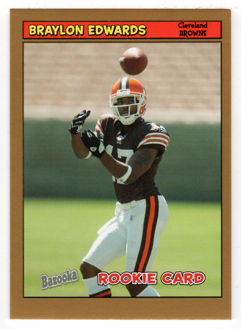 Braylon Edwards - Cleveland Browns (NFL Football Card) 2005 Topps Bazooka GOLD # 212 Mint