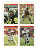 DeShaun Foster - Greg Jones - LaMont Jordan - Warrick Dunn - Carolina Panthers (NFL Football Card) 2005 Topps Bazooka 4 on 1 Stickers # 26 Mint
