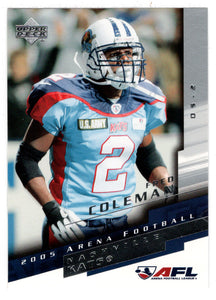 Fred Coleman (AFL Football Card) 2005 Upper Deck Arena # 55 Mint