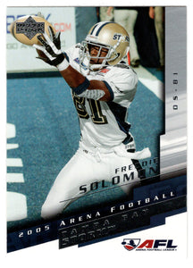 Freddie Solomon (AFL Football Card) 2005 Upper Deck Arena # 88 Mint