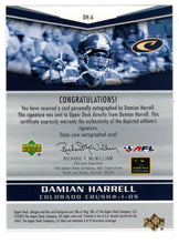 Load image into Gallery viewer, Damian Harrell (AFL Football Card) 2005 Upper Deck Arena - Arenagraphs # DH-A Mint
