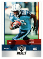 Derrick Mason - Baltimore Ravens (NFL Football Card) 2005 Upper Deck Kickoff # 9 Mint
