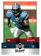 Roy Williams - Detroit Lions (NFL Football Card) 2005 Upper Deck Kickoff # 28 Mint