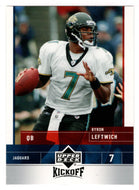 Byron Leftwich - Jacksonville Jaguars (NFL Football Card) 2005 Upper Deck Kickoff # 40 Mint
