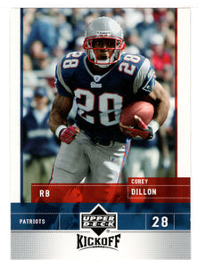 Corey Dillon - New England Patriots (NFL Football Card) 2005 Upper Deck Kickoff # 53 Mint