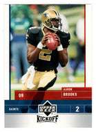 Aaron Brooks - New Orleans Saints (NFL Football Card) 2005 Upper Deck Kickoff # 55 Mint