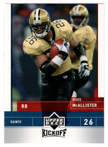Deuce McAllister - New Orleans Saints (NFL Football Card) 2005 Upper Deck Kickoff # 56 Mint