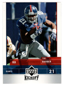 Tiki Barber - New York Giants (NFL Football Card) 2005 Upper Deck Kickoff # 60 Mint