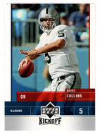 Kerry Collins - Oakland Raiders (NFL Football Card) 2005 Upper Deck Kickoff # 63 Mint