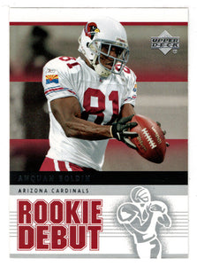 Anquan Boldin - Arizona Cardinals (NFL Football Card) 2005 Upper Deck Rookie Debut # 3 Mint