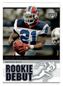 Willis McGahee - Buffalo Bills (NFL Football Card) 2005 Upper Deck Rookie Debut # 10 Mint