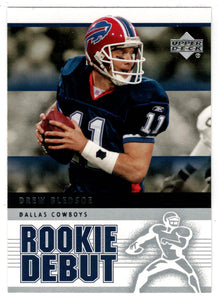 Drew Bledsoe - Dallas Cowboys (NFL Football Card) 2005 Upper Deck Rookie Debut # 25 Mint