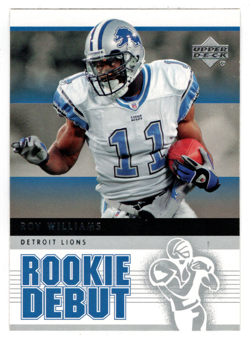 Roy Williams - Detroit Lions (NFL Football Card) 2005 Upper Deck Rookie Debut # 32 Mint