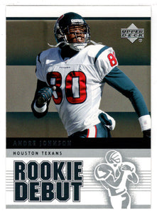 Andre Johnson - Houston Texans (NFL Football Card) 2005 Upper Deck Rookie Debut # 39 Mint
