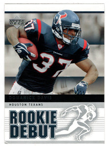 Domanick Davis - Houston Texans (NFL Football Card) 2005 Upper Deck Rookie Debut # 40 Mint