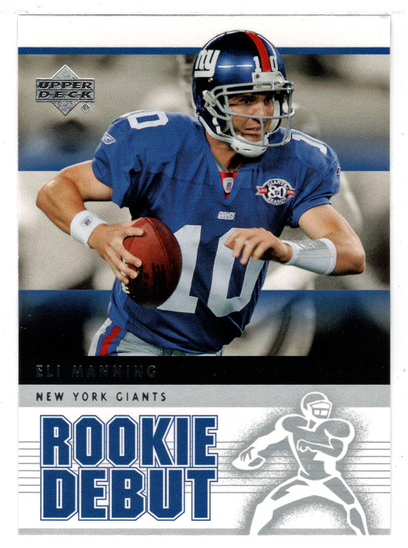 Eli Manning - New York Giants (NFL Football Card) 2005 Upper Deck Rookie Debut # 64 Mint