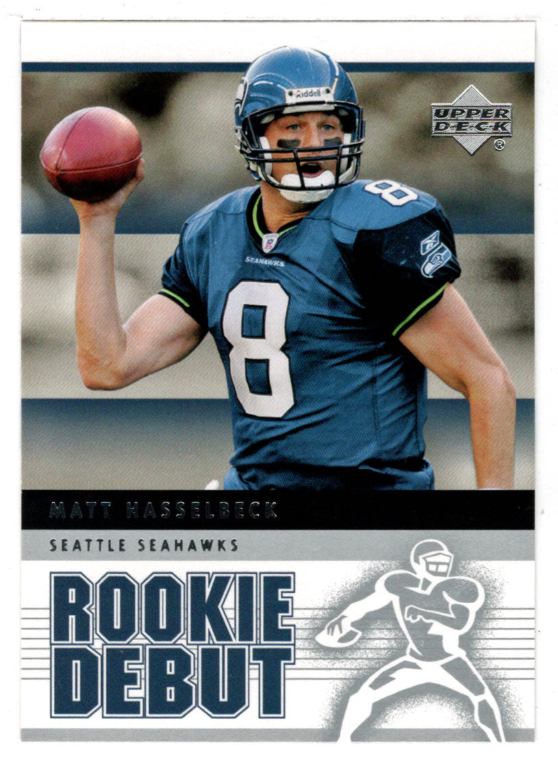 Matt Hasselbeck - Seattle Seahawks (NFL Football Card) 2005 Upper Deck Rookie Debut # 86 Mint