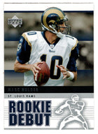 Marc Bulger - St. Louis Rams (NFL Football Card) 2005 Upper Deck Rookie Debut # 89 Mint