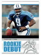 Steve McNair - Tennessee Titans (NFL Football Card) 2005 Upper Deck Rookie Debut # 95 Mint