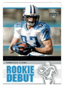 Drew Bennett - Tennessee Titans (NFL Football Card) 2005 Upper Deck Rookie Debut # 96 Mint