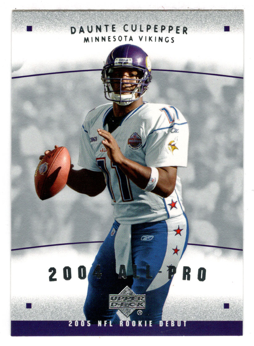 Daunte Culpepper - Minnesota Vikings (NFL Football Card) 2005 Upper Deck Rookie Debut All Pro # AP-5 Mint