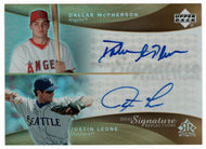 Dallas McPherson - Justin Leone (MLB Baseball Card) 2005 Upper Deck Reflections Dual Signatures # DMJL Mint