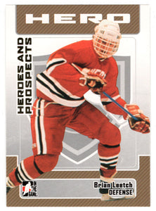 Brian Leetch - Avon Old Farms Winged Beavers (NHL - Minor Hockey Card) 2006-07 ITG Heroes and Prospects # 3 Mint