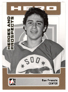 Ron Francis - Sault Ste. Marie Greyhounds (NHL - Minor Hockey Card) 2006-07 ITG Heroes and Prospects # 12 Mint