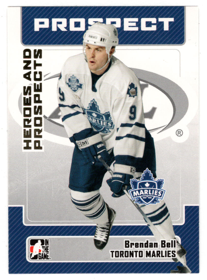 Brendan Bell - Toronto Marlies (NHL - Minor Hockey Card) 2006-07 ITG Heroes and Prospects # 33 Mint