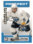 Ryan Vesce - Springfield Falcons (NHL - Minor Hockey Card) 2006-07 ITG Heroes and Prospects # 58 Mint