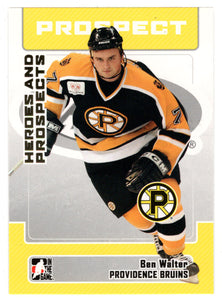 Ben Walter - Providence Bruins (NHL - Minor Hockey Card) 2006-07 ITG Heroes and Prospects # 60 Mint