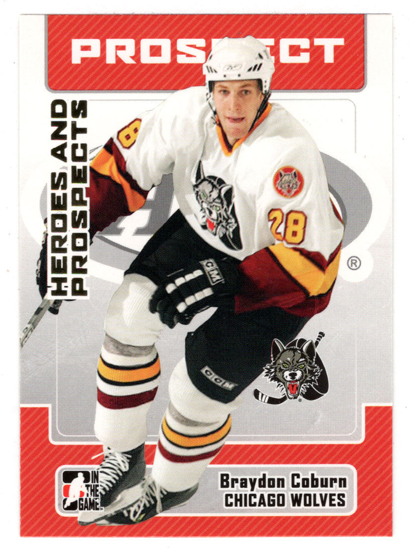 Braydon Coburn - Chicago Wolves (NHL - Minor Hockey Card) 2006-07 ITG Heroes and Prospects # 66 Mint