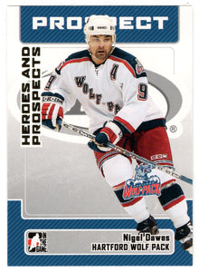 Nigel Dawes - Hartford Wolf Pack (NHL - Minor Hockey Card) 2006-07 ITG Heroes and Prospects # 78 Mint