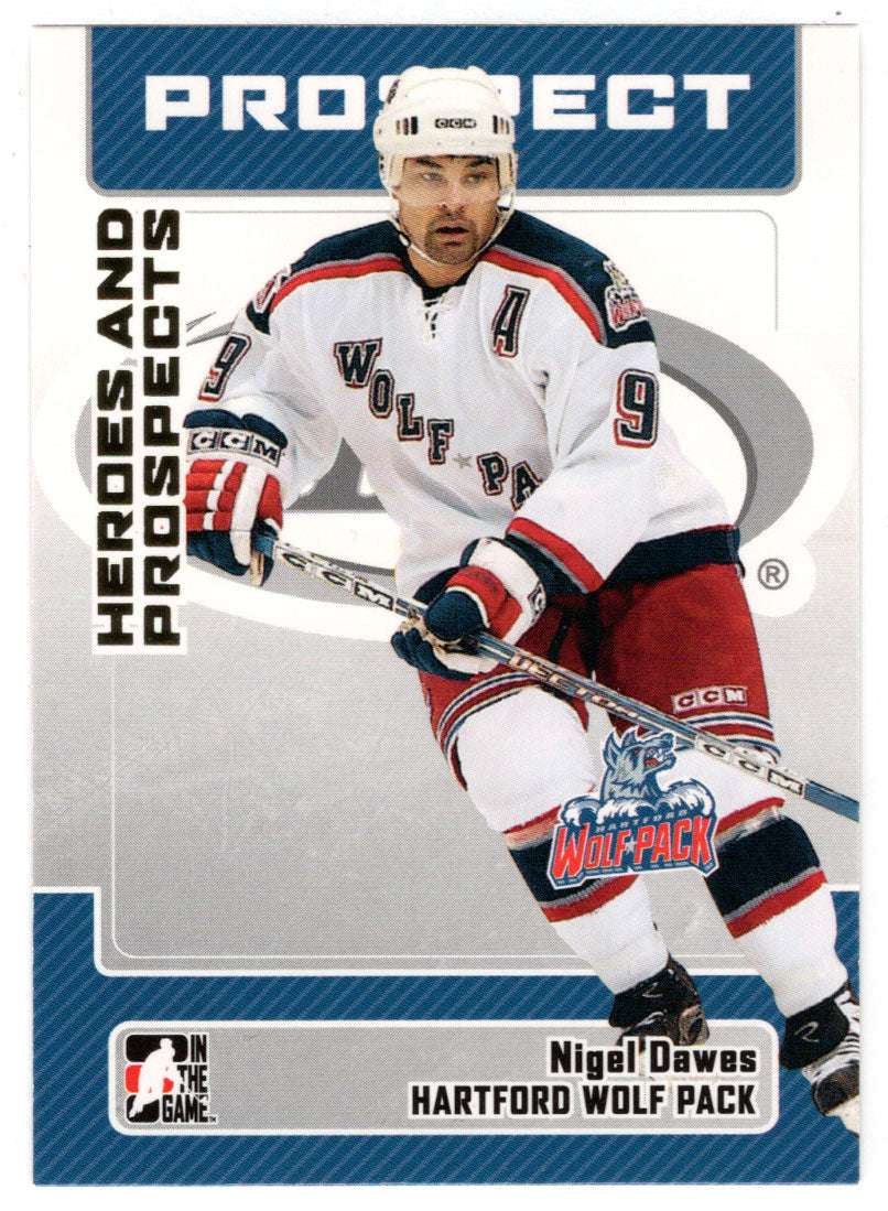 Nigel Dawes - Hartford Wolf Pack (NHL - Minor Hockey Card) 2006-07 ITG Heroes and Prospects # 78 Mint
