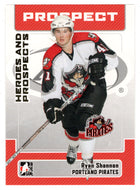 Ryan Shannon - Portland Pirates (NHL - Minor Hockey Card) 2006-07 ITG Heroes and Prospects # 79 Mint