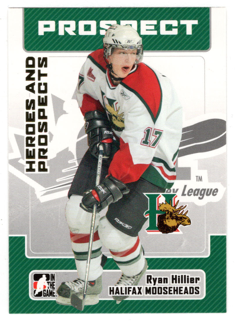 Ryan Hillier - Halifax Mooseheads (NHL - Minor Hockey Card) 2006-07 ITG Heroes and Prospects # 93 Mint