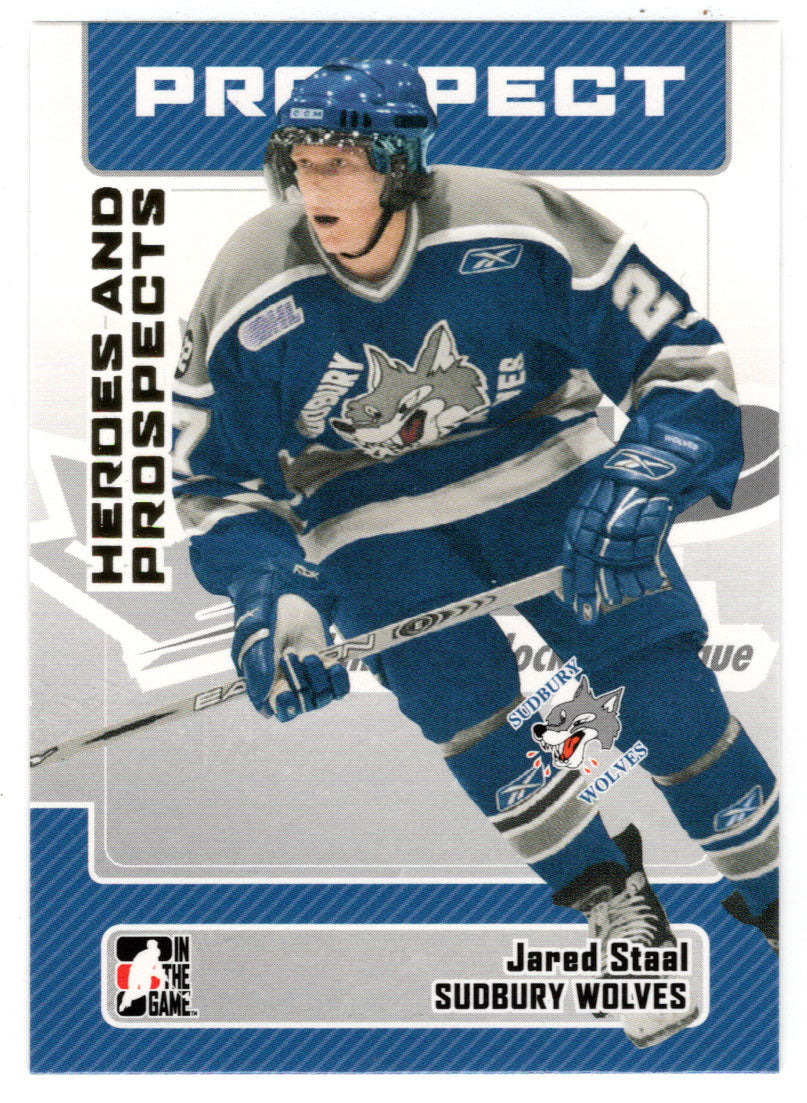 Jared Staal - Sudbury Wolves (NHL - Minor Hockey Card) 2006-07 ITG Heroes and Prospects # 94 Mint