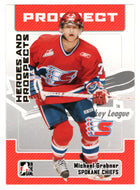 Michael Grabner - Spokane Chiefs (NHL - Minor Hockey Card) 2006-07 ITG Heroes and Prospects # 104 Mint