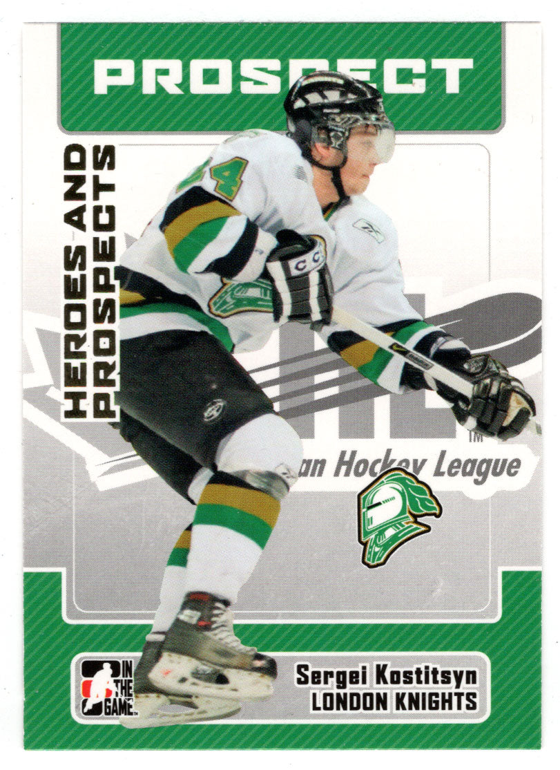 Sergei Kostitsyn - London Knights (NHL - Minor Hockey Card) 2006-07 ITG Heroes and Prospects # 120 Mint