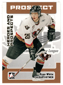 Ryan White - Calgary Hitmen (NHL - Minor Hockey Card) 2006-07 ITG Heroes and Prospects # 127 Mint