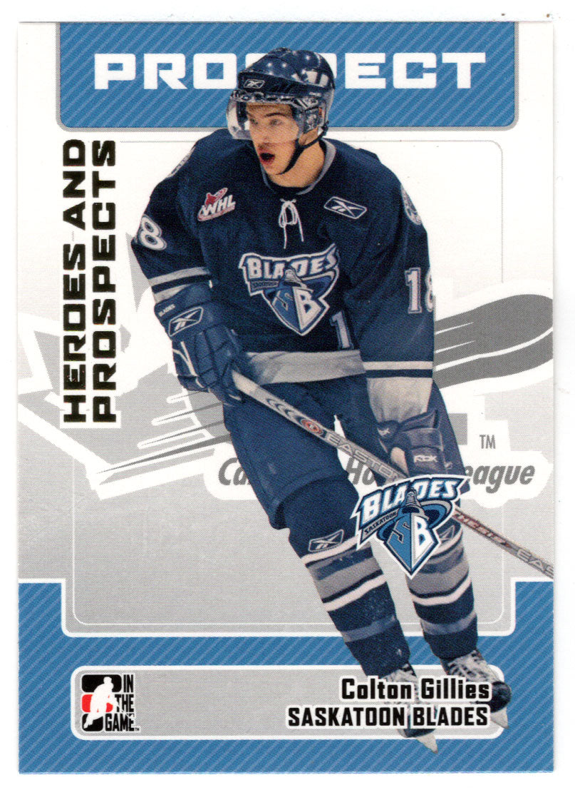 Colton Gillies - Saskatoon Blades (NHL - Minor Hockey Card) 2006-07 ITG Heroes and Prospects # 129 Mint