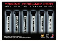 Hockey Sticks Preview (NHL Hockey Card) 2006-07 McDonald's Upper Deck # NNO Mint