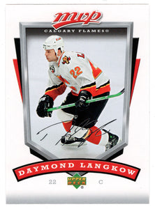 Daymond Langkow - Calgary Flames (NHL Hockey Card) 2006-07 Upper Deck MVP # 50 Mint